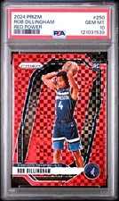 2024 Panini Prizm Rob Dillingham Red Power /75 #250 PSA 10