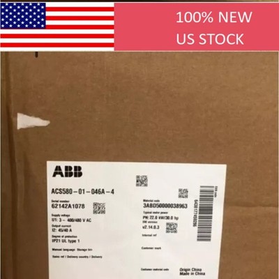 ACS580-01-046A-4 ABB Frequency Converter ACS580-01-046A-4 22KW New in Box HT