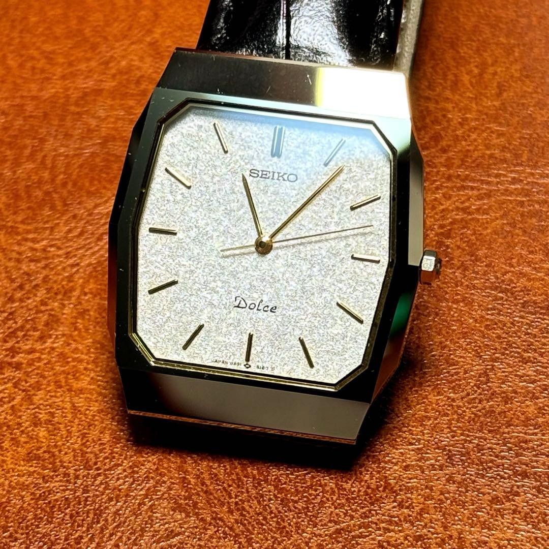 A19 Rare Working Seiko Dolce Rectangular Watch fr… - image 2