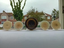 Five roundels for a leaded stained glass window or door. A1704i