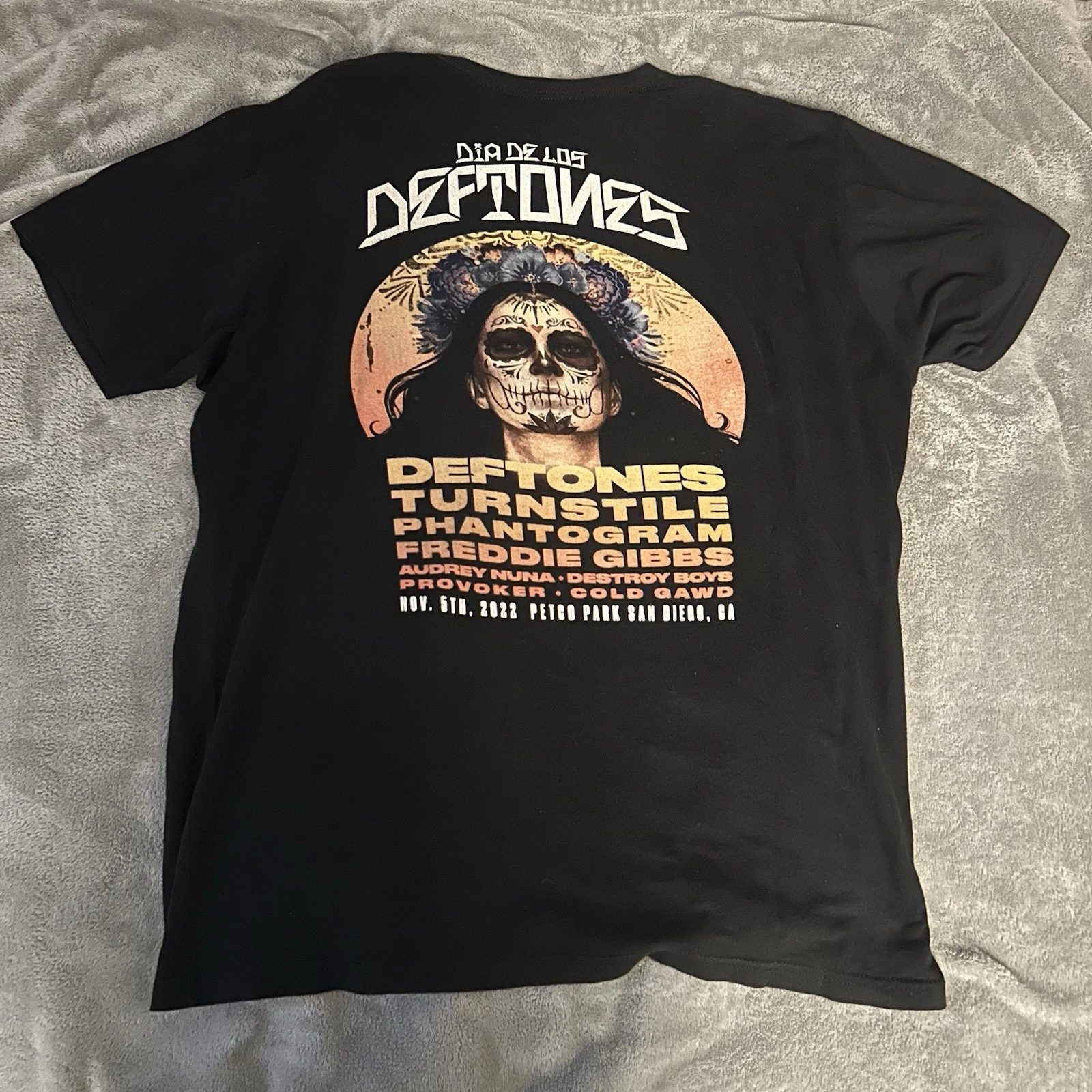 Dia de Los Deftones 2022 Shirt Size XL Black image 2