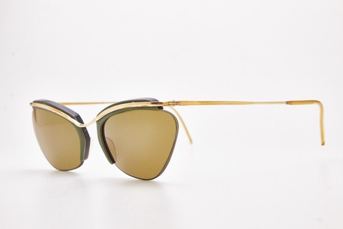1970s vintage eyeglasses NYLOR-SOL gold filled eyeglasses frame cat-eye women's - 第 4/16 張圖片