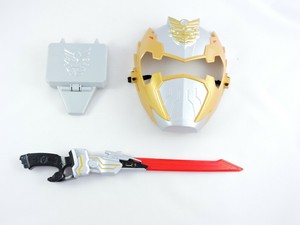 Robo-Knight-Power-Ranger-Training-Set-MEGAFORCE-roleplay-Sword-Mask-card-holder