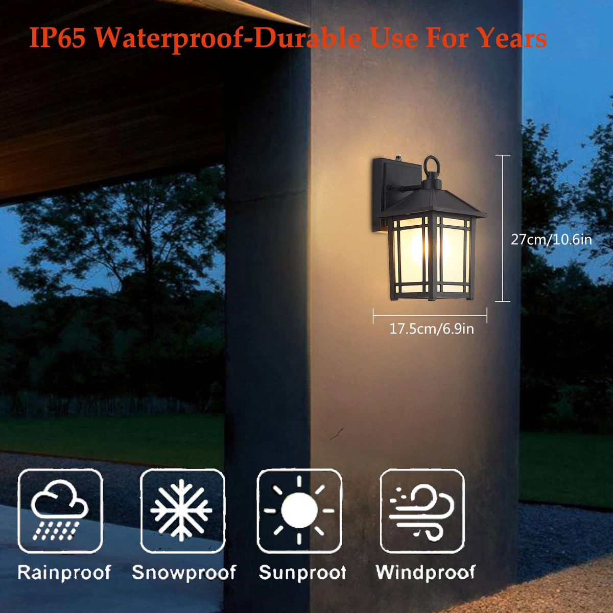 Photocell sale porch light