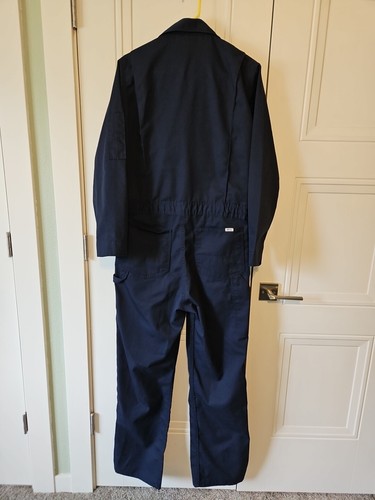 Mono Key Mechanic Para Hombre Talla 36 Largo Azul Marino Cremallera Mangas Largas Hecho en EE. UU. - Imagen 6 de 18