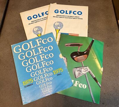 Vintage Lot 4 1975 Golfco Golf Putter Catalog Price List Equipment Club Ball