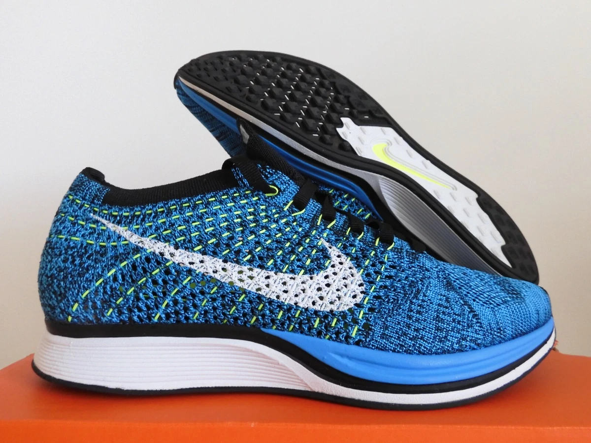 MENS FLYKNIT RACER BLUE GLOW-WHITE-BLACK &#034;CACTUS&#034; 6 [ 526628-402] | eBay