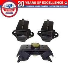 Fits 1984-1986 Toyota 4 Runner 2.4L MANUAL Motor & Trans Mount Set 3pcs :