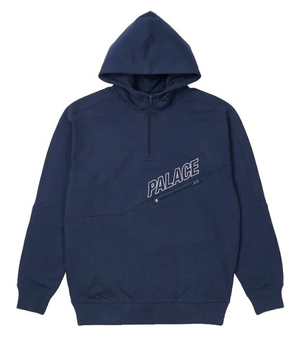 Palace SOFAR ZIP HOOD GREY MARL SS24 Size Large Hoodie Sweatshirt