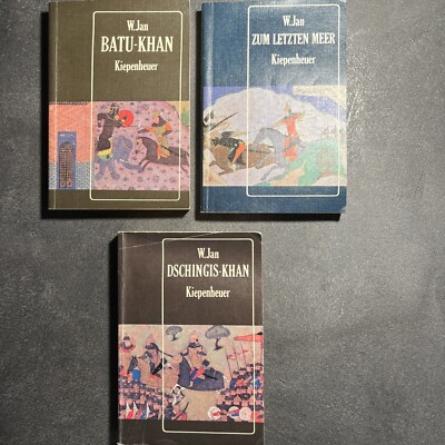 W. Jan: Dschingis Khan, Batu-Khan, Zum letzten Meer | 3 Bücher Kiepenheuer 1989