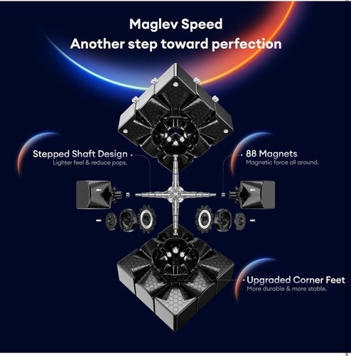 GAN 13 Maglev, Frosted Surface 3x3 Speed Cube, Gans 3x3x3 Magnetic Magic Cube... - Picture 4 of 6