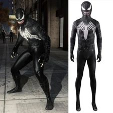 Venom Cosplay Jumpsuit Spider-man Bodysuit Adult Kids Halloween Stage Costume