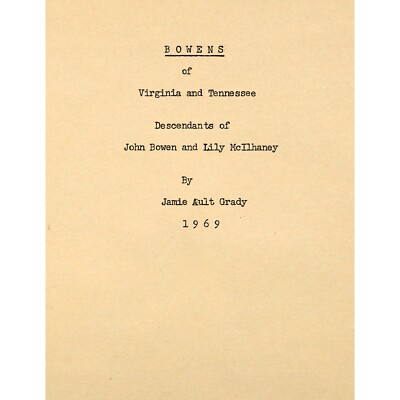 Bowens of Virginia and Tennessee;