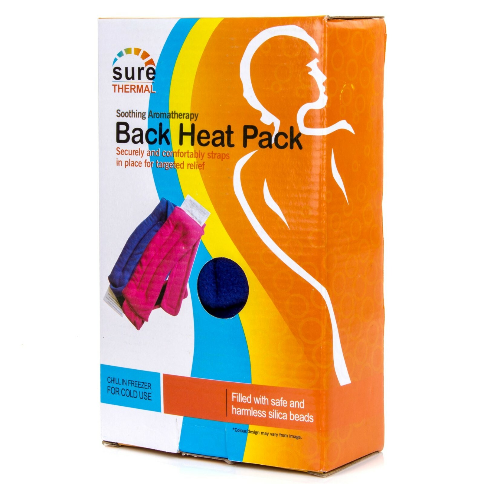 MICROWAVABLE/FREEZABLE PAIN RELIEF HEAT/COLD BACK PAD With Wrap Muscle