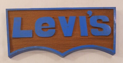Vintage Levis Jeans Advertising Store Sign wood | eBay