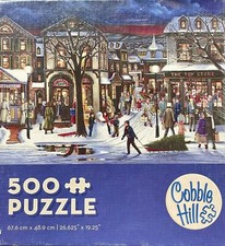 Cobble Hill Tis the Season 500 Pc Jigsaw Puzzle Used Complete