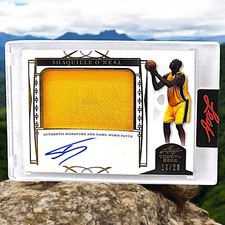 Shaquille O’Neal 2022 Leaf Trinity Patch Auto Autograph #19/20 Lakers Shaq HOF