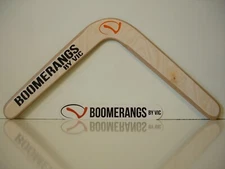 Traditional decorated boomerang handcrafted Boomerangs By Vic really returns