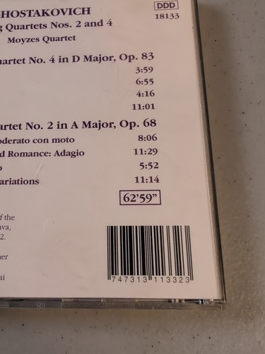 Schostakowitsch: Streichquartett Nr. 2 und 4 / Moyzes Quartet (CD, 1995, Lydisch) - Bild 20 von 24