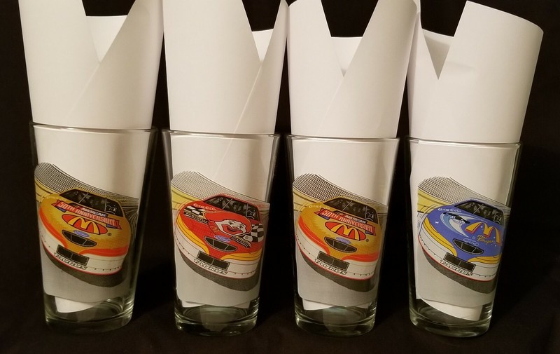 McDonald's Nascar 50th Anniversary Glasses - set of 4