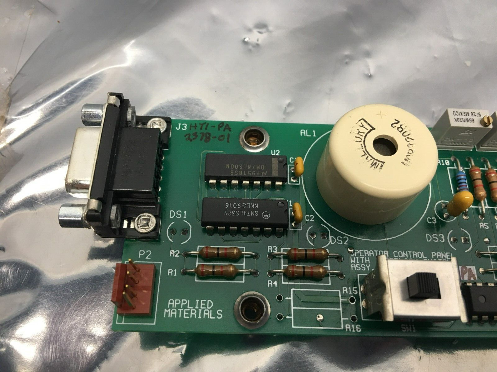 AMAT 0100-20254 ASSY OPERATOR CONTROL PANEL WITH INTERLOCK SWITCH, 104663