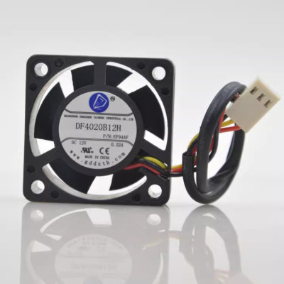 1 PCS  GDDZTH Fan DF4020B12H  DC 12V 0.22A H3C 4020 4CM 3 pin switch cooling fan