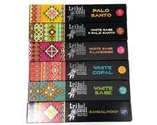 Tribal Soul Incense Sticks Assorted Sampler Set #1 - Bulk Lot 6 Boxes = 90 gm