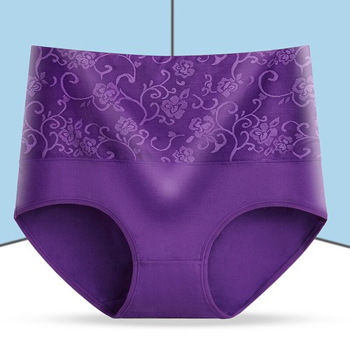 Damen Baumwolle Höschen High Waist Bauchkontrolle Unterwäsche Slip Panty L-3XL - Bild 11 von 20