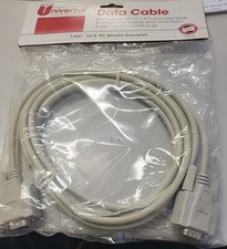 10ft Serial Extension Cable DB9 Male to DB9 Female, RS232 Universal New Bulk
