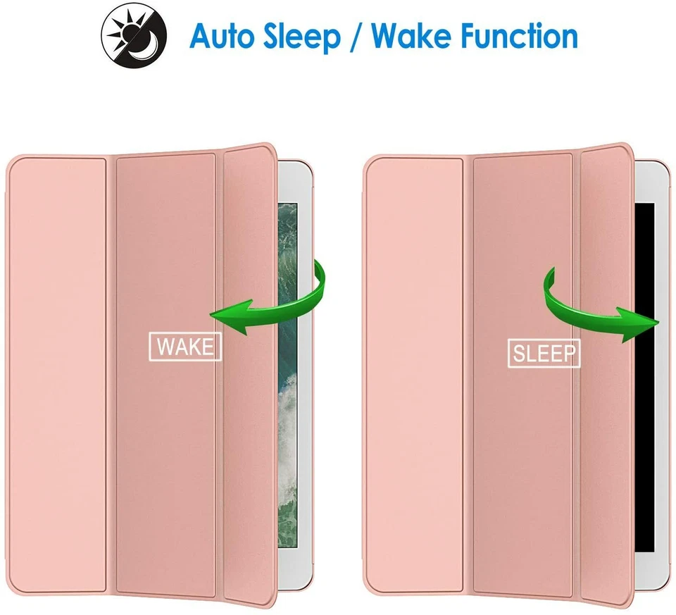 NEW JETech Case Rose Gold Apple iPad Mini 1 2 3 Smart Cover w/ Auto Sleep/Wake - Image 3 of 4