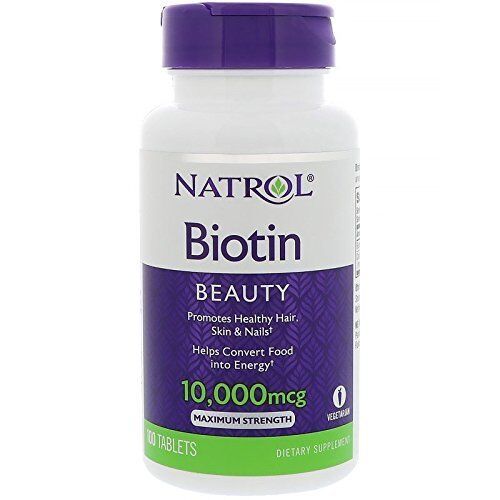 Natrol Biotin Maximum Strength Tablets, 10,000 mcg 100 Count - Picture 1 of 4