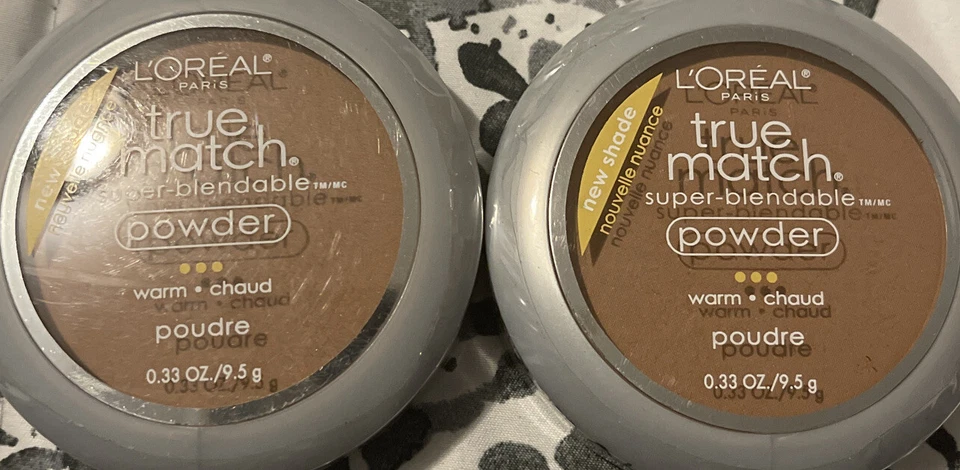 2 powder lot LOREAL TRUE MATCH SUPER BLENDABLE POWDER W10 DEEP GOLDEN sealed - Image 3 of 4