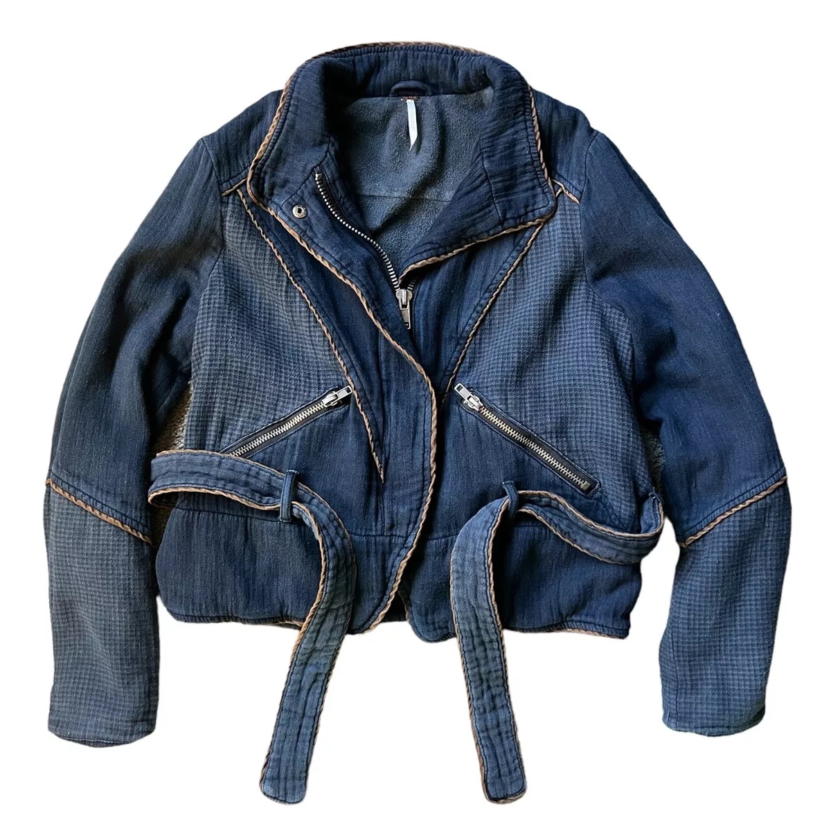 Navy clearance moto jacket