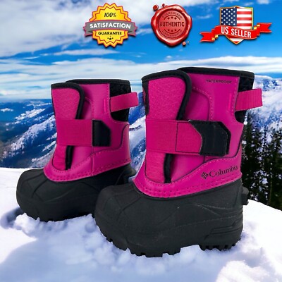 Columbia Bugaboot  Celsius Boys/Girls TODDLER sz 4 Waterproof Boots 400g Fuchsia
