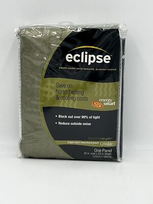 Eclipse Blackout Curtain 48x63 Energy-saving, Noise Reducing, One Panel