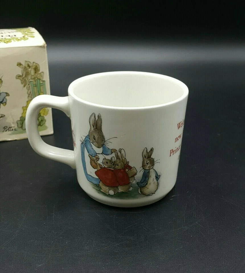 Wedgwood Peter Rabbit Nursery Ware Celebration of the Royal Birth Mug with Box  - Image 4 of 4