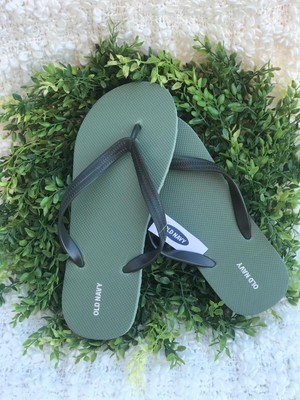 olive green flip flops old navy