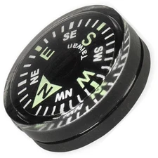 NDUR Button Compass 3/4" Liquid Filled Water Resistant Pocket Navigation