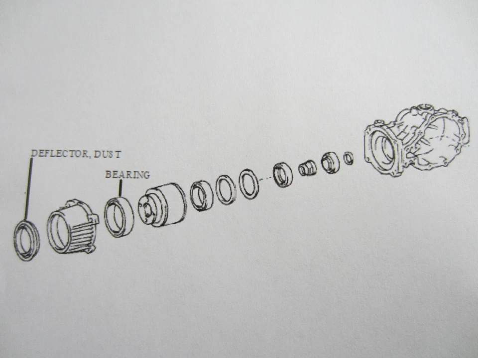 Подшипник и дефлектор для дифференциала муфты GM Pontiac Vibe 19205423 19205171 - Изображение 3 из 4