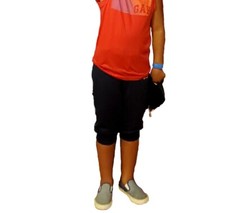 Boys 3/4 Capri Jogger Pull-On Pants Drawstring Workout Pockets CUNYI Summer size