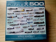 Eurographics WW II Aircraft 500 Piece Puzzle. Made in the USA