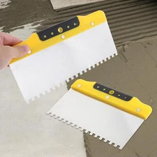 Tile Flooring Trowel Stainless Steel Trowel Plaster Tiling Square Notch Cement