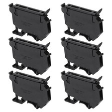 Terminal Blocks 6 Pack UK5 Rail Mount Fuse Holder Terminal Block Black *qq