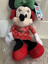 Disney Store Christmas Minnie Mouse Macy  s Holiday Plush Stuffed Doll Toy 16  