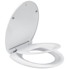 Round Slow Close Toilet Seat Toddler Potty Training Seat White Never Loosen
