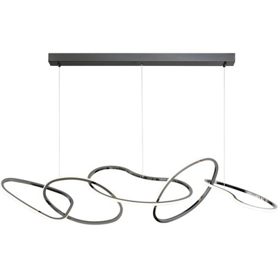 ET2 Contemporary Lighting E24616-BC Unity Island Light Black Chrome