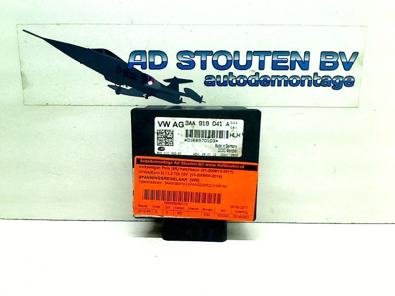 SPANNUNGSREGULATOR VOLTAGE REGULATOR Volkswagen Polo V (6R) 2012 3AA919041A — 第 2/3 张图片