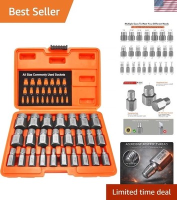 Durable 25Pcs Screw Extractor Tool - Powerful Multi-Spline Design for All Sizes