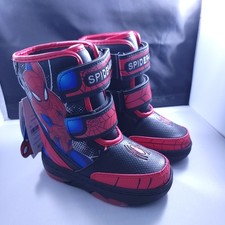 Spider-Man Light Up Kids Boots Size 8