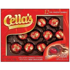 Milk Chocolate Foil Wrapped Cherries Gift Box - 12 Count Treats